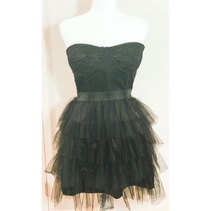 FOREVER 21 Tulle Black Sweetheart Dress Sz L F21